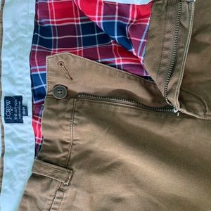 j crew factory flannel lined pants